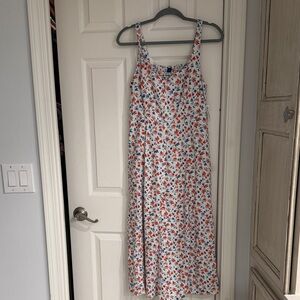 Old Navy Floral Print Dress - Red, Blue, Green